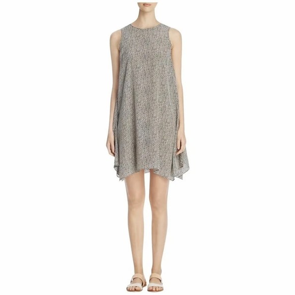 Eileen Fisher Dresses & Skirts - Eileen Fisher 100% Silk Sleeveless Round Neck A-Line Swing Trapeze Dress Large
